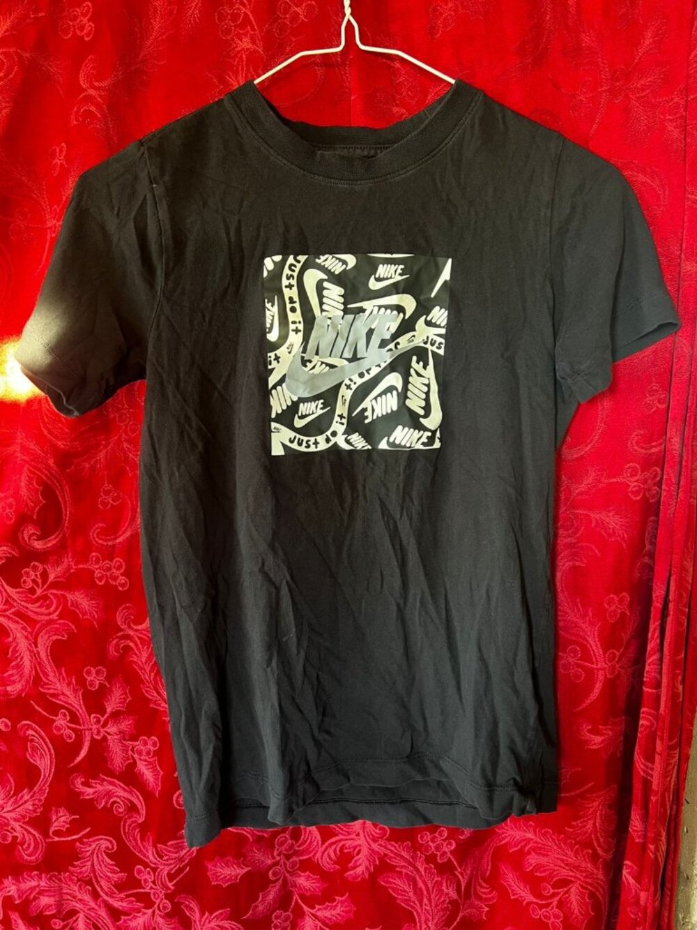 Nike The Nike Tee Black Multi Logo Graphic T-Shirt - Size M
